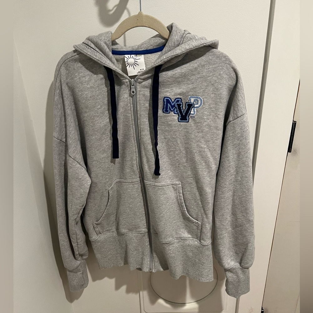 Offline Aerie Throwback fleece zip up Sweatshirt Sz M